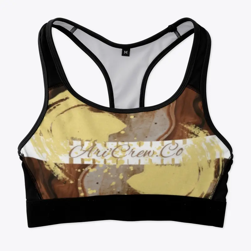 Abstract design Crop Top/Sports Bra